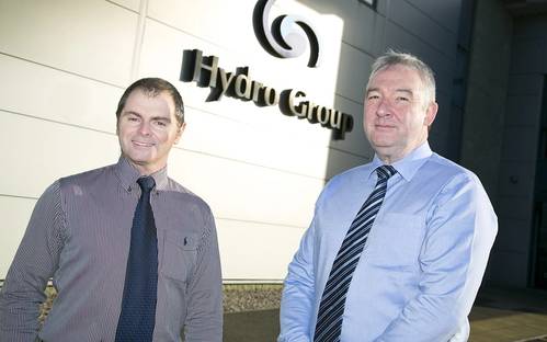 Hydro Group Chris Westren, business development manager with Graham Wilkie, head of global development (photo: Hydro Group)