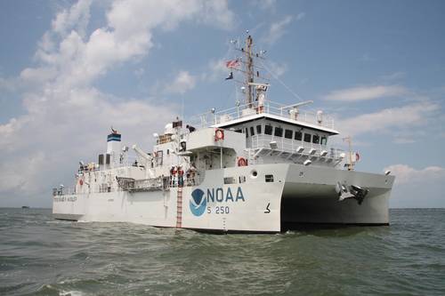 NOAA hyrdographic survey vessel Ferdinand R. Hassler (Photo: David Hall, NOAA)