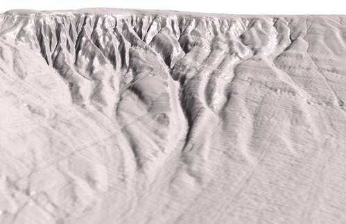 Near the Bear Island, in the Svalbard archipelago, the INBIS channel kept its unique submarine relief during the Last Glacial Maximum (image: José Luis Casamor (GRC Marine Geosciences /University of Barcelona)