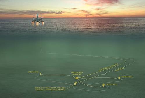 Kaikias subsea infrastructure (Image: Shell)