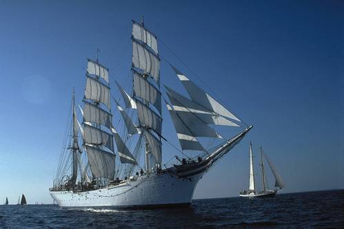 Kongsberg Discovery has helped transform the 111-year-old, three-masted sailing ship Statsraad Lehmkuhl into a research vessel for the upcoming One Ocean Expedition. Credit; Kongsberg Discovery
