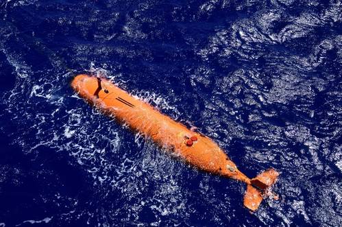 Kongsberg Hugin 1000 AUV - (Photo from the press release)