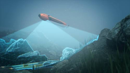 Kongsberg Maritime’s new HUGIN Endurance AUV can map up to 1,100 square kilometres on a single mission - Credit: Kongsberg Maritime