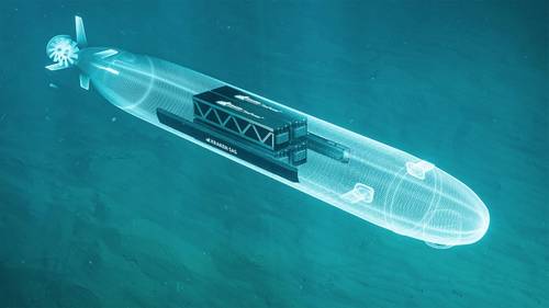 Kraken SAS and SeaPower batteries provide high resolution imagery and increased endurance for UUVs. © Kraken Robotics