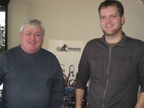 Kraken Sonar Systems President and CEO Karl Kenny and Engineering Manager David Shea.