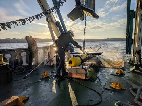 Kraken’s KATFISH system back onboard after completing Phase 1 of offshore survey work under the OceanVision project. Photo: Kraken