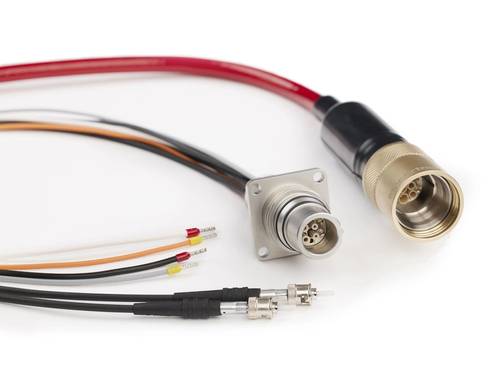 MacArtney’s new TrustLink Metal Shell Hybrid connector offers remarkable flexibility, featuring two optical passes and four electrical contacts.
Image courtesy MacArtney