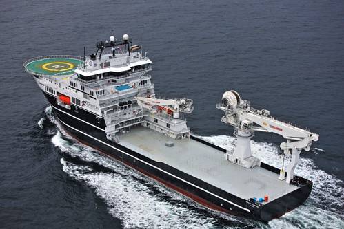 MacGregor 250-tonne subsea crane and a 15-tonne offshore crane on board Grand Canyon, the first of Volstad's new-generation fleet