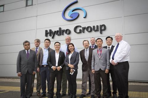 Madhukar Kulkarni, India; Benoit d’Alancon, France; Tik Sun, China; Alex Phan, Vietnem; Mike Swann, USA; Marianne Eleanor A. Catanyag; Philippines; Marek Narewski, Poland; Graham Wilkie, Hydro Group; Eric Pham, Vietnam; Steve Ang, Hydro Group Asia Singapore, Doug Whyte Hydro Group (Photo: Hydro Group)