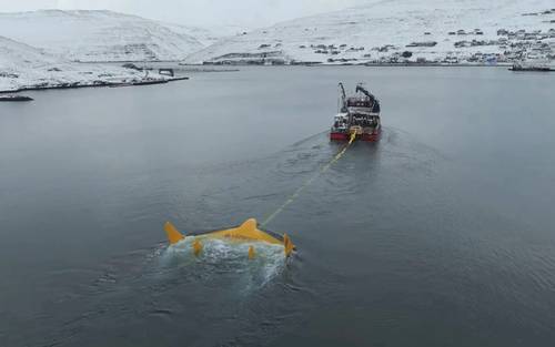 Minesto's Dragon 12 tidal energy device (Credit: Minesto/Screenshot)