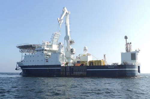 MMT´s long term chartered multipurpose vessel Stril Explorer is used in this project. (Photo:MMT)