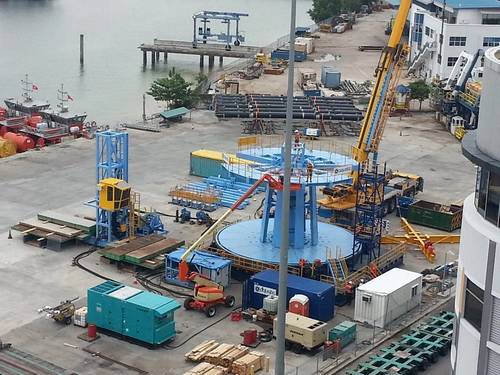 Mobilisation of modular carousel system in Singapore
