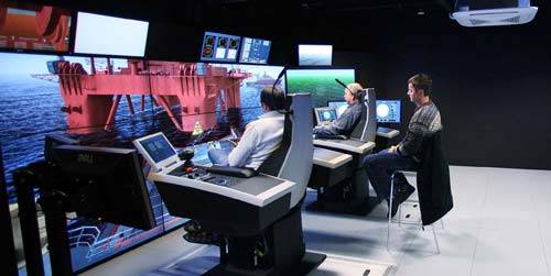 The new model will be used to train semi-submersible rig personnel in operation of Dynamic Positioning, position mooring system, stability / ballasting and rig move / anchoring. Photo courtesy: Harald Nordbakken.