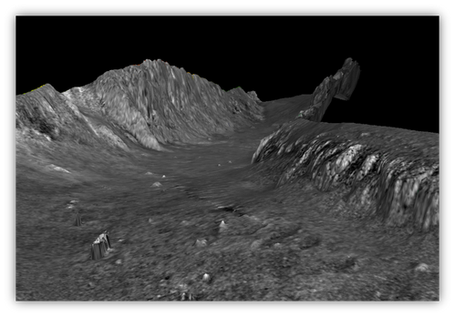 Mosaic generated by SIPS Backscatter engine (Image: Teledyne CARIS)
