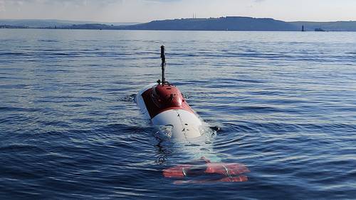 The MSubs S201 XLUUV is being trialled by the UK’s Royal Navy to explore the potential capabilities of large uncrewed underwater vehicles for its future missions. (Photo: Sonardyne)