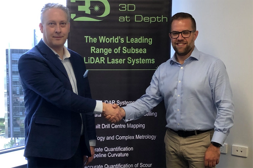 Neil Manning, COO of 3D at Depth with Jason French, Business Development Director of Asia Pacific, Subsea Technology & Rentals Australia PTY Ltd (Photo: 3D at Depth)