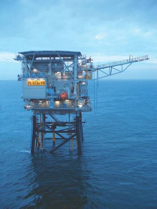 Neptune Energy’s Q13a platform, set to be home to a hydrogen production facility under the pilot project. (Photo: Neptune Energy)