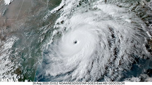 NOAA's GOES-East satellite captured this image of Hurricane Laura on August 26, 2020 as it approached the Gulf Coast.
NOAA's GOES-East satellite captured this image of Hurricane Laura on August 26, 2020 as it approached the Gulf Coast. (Photo: NOAA)
