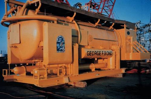 NURP's AQUARIUS habitat was first named after George Bond, Pappa Topside. (Photo Credit: OAR/National Undersea Research Program (NURP))