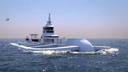 Ocean Ark, a new-concept offshore fish-farming system recently received an AIP from RINA. Image courtesy Ocean Ark Tech of Chile/RINA