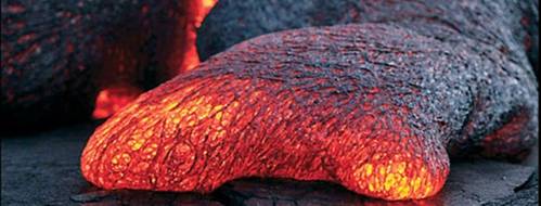 Oceanic Lava Flow: Photo courtesy of the Researchers