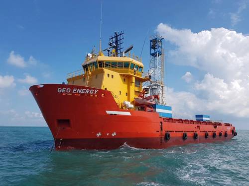  PDE Offshore's MV Geo Energy (Photo supplied by Sonardyne)