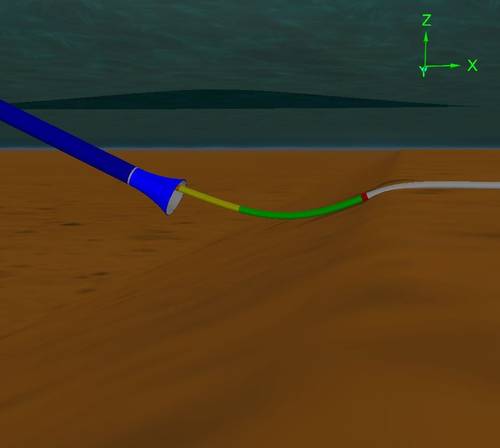 OrcaFlex simulation of a subsea cable