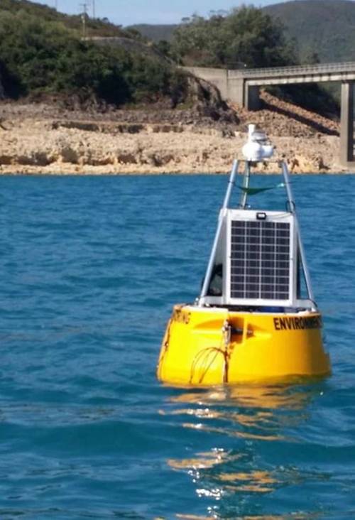      OSIL's 1.2 meter Shearwater buoy (Photo courtesy of OSIL)