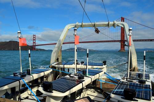 PacX Wave Gliders in transit to launch of San Francisco