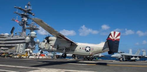 U.S. Navy file photo of a C-2A Greyhound (U.S. Navy photo by Kenneth Abbate)