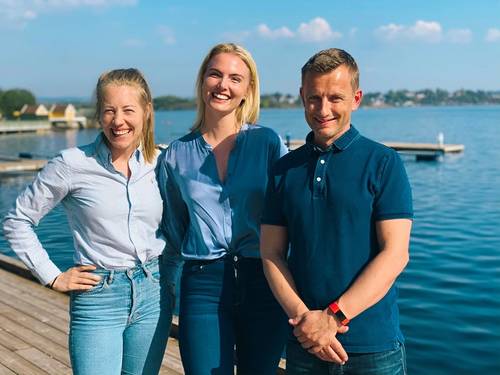 (Photographer: Torunn Ludvigsen, DNV GL) – from left to right: Line Dahl (Veracity by DNV GL), Sandra Ness (Arctic Whale) and Jo Øvstaas (Veracity by DNV GL)