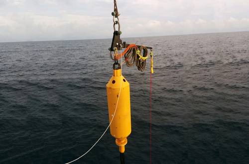 OSIL piston corer (Photo courtesy MacArtney)