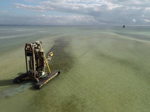 The PROD2 seabed drilling and geotechnical testing system. Photo courtesy Benthic