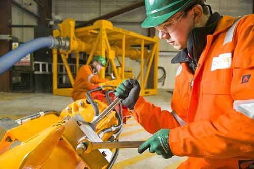 A Proserv technician working on the firm’s suite of decommissioning tooling. (Photo: Proserv)