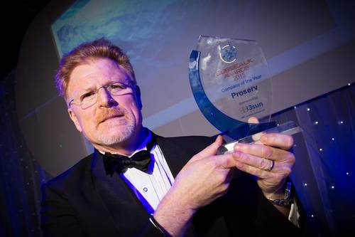    Proserv's David Lamont holds the Company of the Year Award