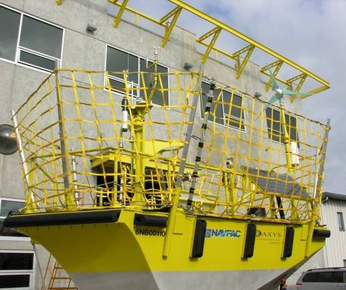 Buoy with Protection Barrier: Photo credit AXYS