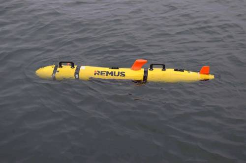 New REMUS 100 Unmanned Underwater Vehicles delivered by Huntington Ingalls Industries to the German Navy will be used for mine countermeasure operations. HII photo