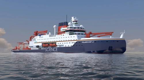 Rendering of the new Polarstern (Credit: Ocean Architects and Elomatic)