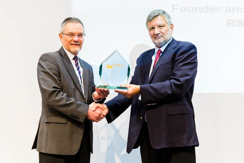 Roger Scrivens (left) and Richard Burt (right) at the “Catch the Next Wave” conference in London.