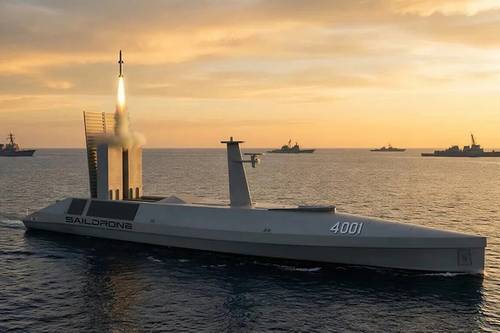 Saildrone has introduced Spectre, a 52-meter, 250 tonne USV capable of up to 30 knots.
Source: Saildrone
