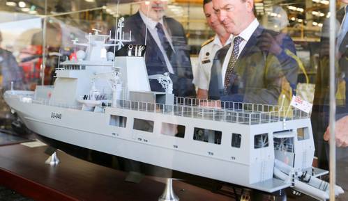  SEA1180 Offshore Patrol Vessel Model - Credit: Australian Navy