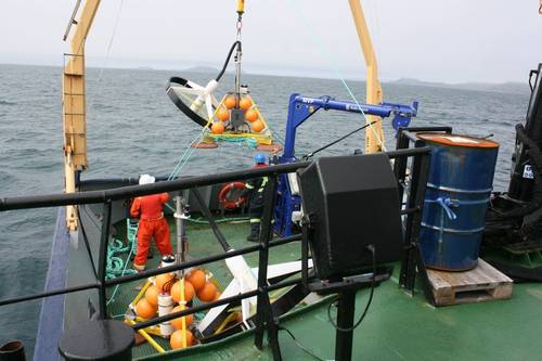 Seaformatics PHBM being deployed in Placentia Bay (Photo: Seaformatics Systems)