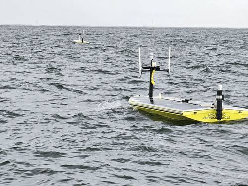 Two SeaTrac SP-48s in the Gulf. Credit: USM/SeaTrac Systems