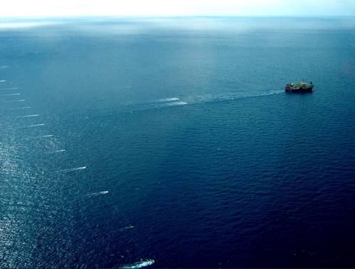 A PGS seismic vessel - Credit: PGS