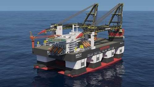 Semi-submersible crane vessel Sleipnir. (Image: GE)