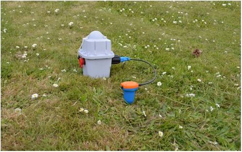 Sercel SG-5 single sensor connected to the UNITE node RAUeX (image courtesy of Sercel)
