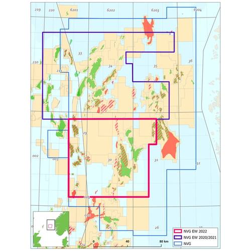 Map showing the different phases of CGG’s multi-year Northern Viking Graben dual-azimuth survey. (image courtesy of CGG Multi-Client).
