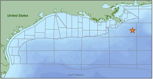 Map showing the location of CGG's Mississippi Canyon Node survey (Image: CGG)