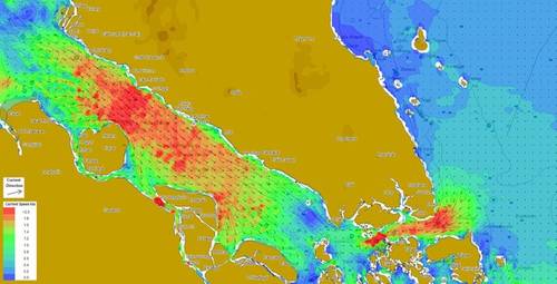 Singapore-Malacca Straits: Image credit Tidetech