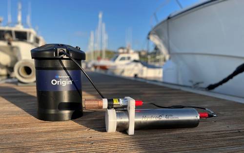 Sonardyne International Ltd has integrated a CONTROS HydroC dissolved CO2 sensor from -4H-JENA engineering into its Origin 600 ADCP (Acoustic Doppler Current Profiler), unlocking new capabilities for marine research into ocean acidification. Credit: -4H-JENA Engineering